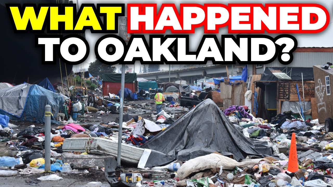 Oakland's stark reality: a sprawling encampment reflects the city's decline.
