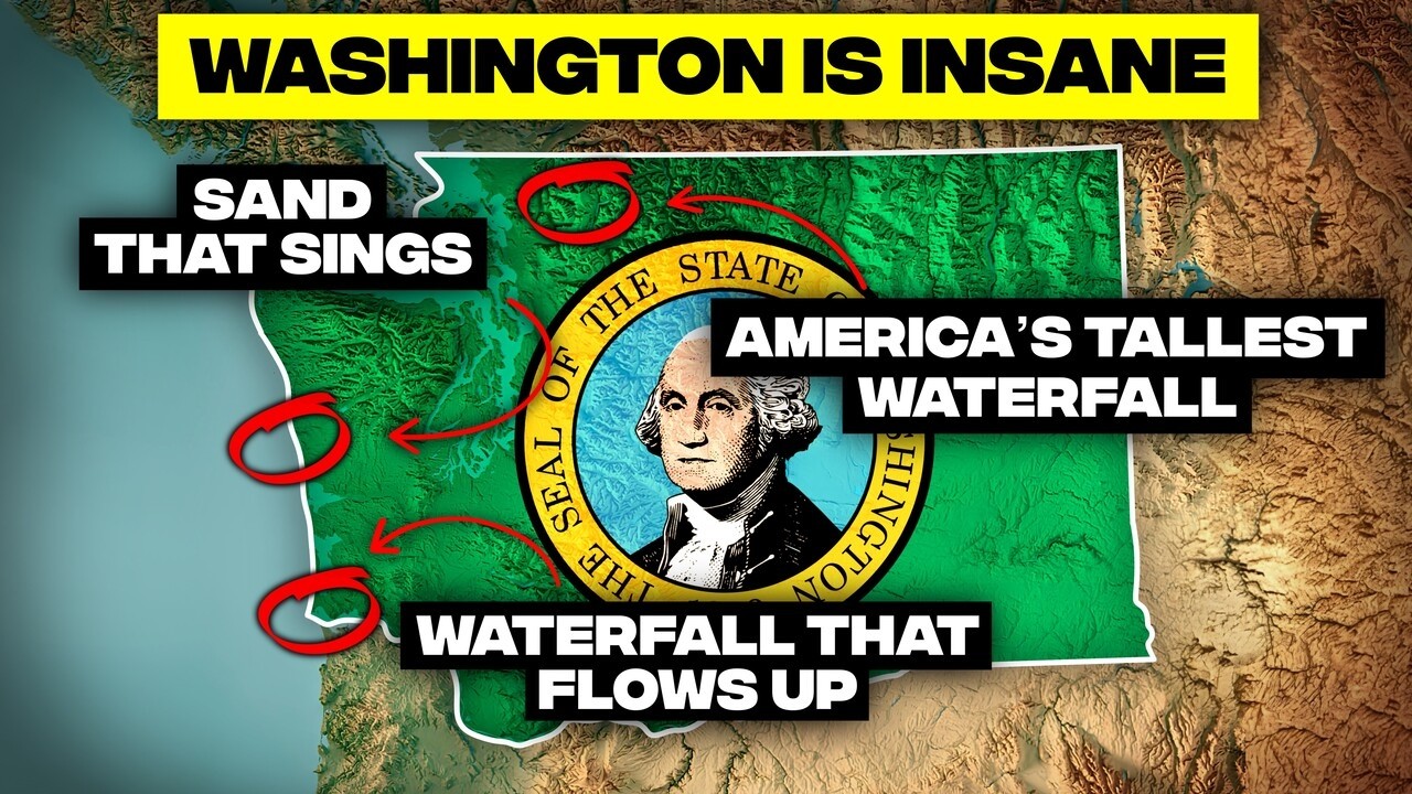 Discover Washington's most unbelievable natural phenomena, from singing sands to unique waterfalls.