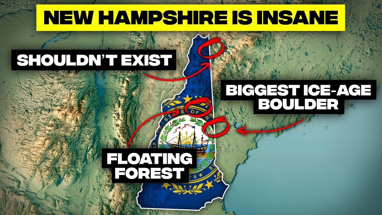 Discover New Hampshire's ancient geological wonders, including massive ice-age boulders.