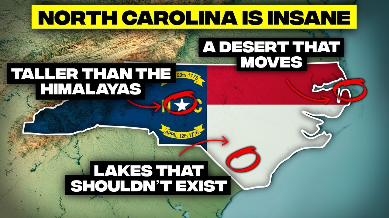 North Carolina's western peaks, surprisingly towering, challenge global heights.