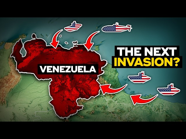 US military presence near Venezuela, illustrating the escalating threat of intervention.