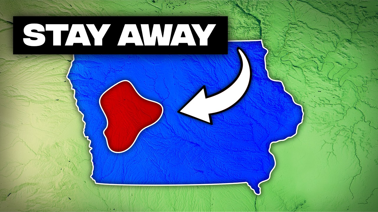 Unveiling Iowa's hidden geographical secrets and the mysteries within its borders.