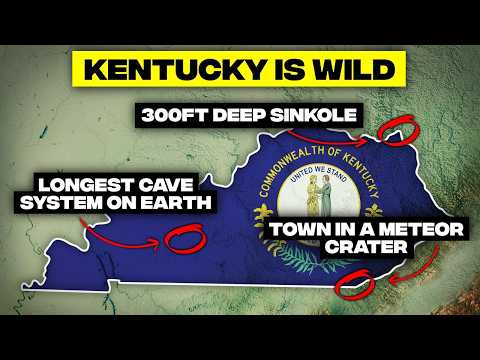 Witness Kentucky's dramatic karst landscape, featuring deep sinkholes and unique formations.