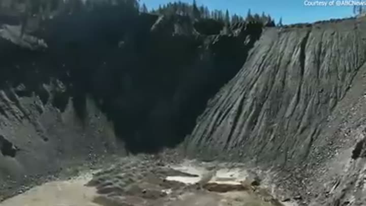 A massive, deep crater reveals ancient geological forces shaping Idaho's landscape.